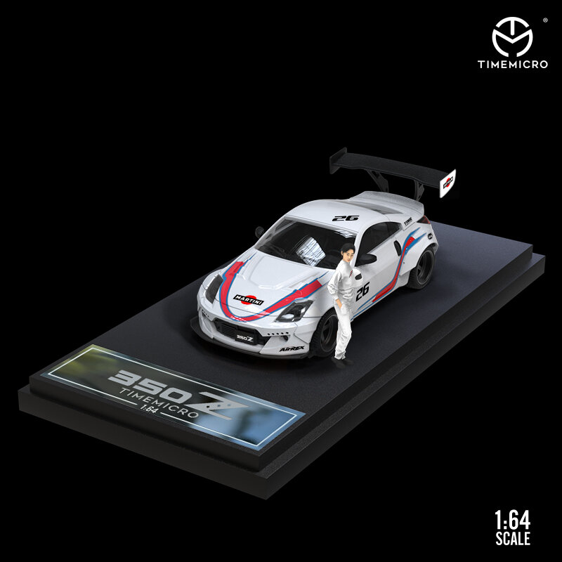TimeMicro 1:64 Nissan 350Z Martini Painting Simulation Alloy car model Collection