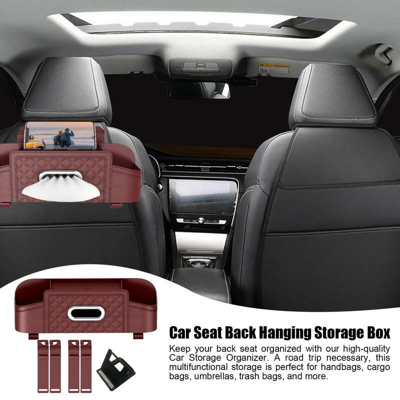 صندوق تخزين المقعد الخلفي للسيارة ، منظم المقعد الخلفي ، للخدمة الشاقة ، مقاوم للماء ، مقاوم للبقع ، متعدد الأغراض