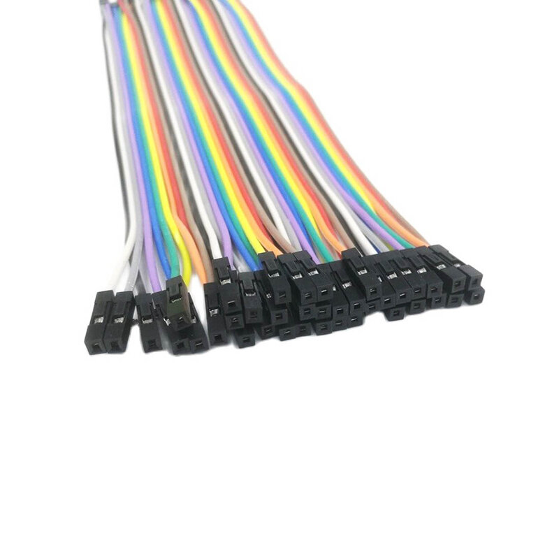 40 sztuk w rzędzie 40P Dupont kabel 20cm 2mm przełącznik do 2.54mm 2P-1P drutu nowy
