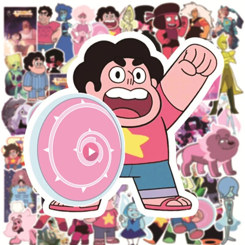 50PCS/Bag Cartoon Steven Universe Stickers DIY Motorcycle Travel Luggage Guitar Skateboard Decals Sticker for Kid Toys Gift
