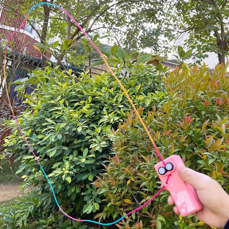 Lanzador de cuerda de hélice con controlador de cuerda, tirador láser de bucle de mano, propulsor eléctrico, juguetes para niños