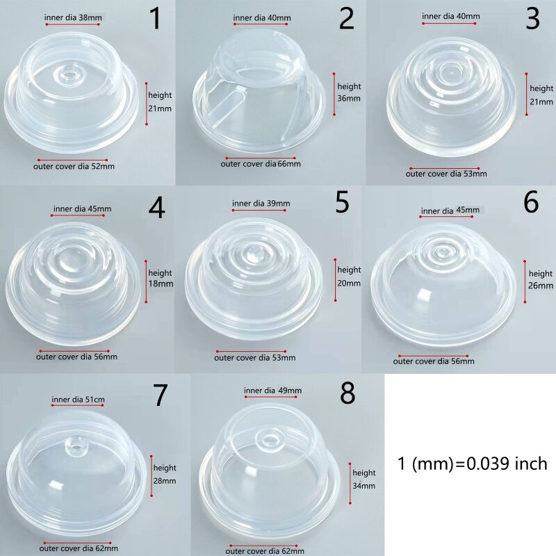 Breast Replaceable Diaphragm Breast Feeding Suction Membrane Accessories Easy Assemble