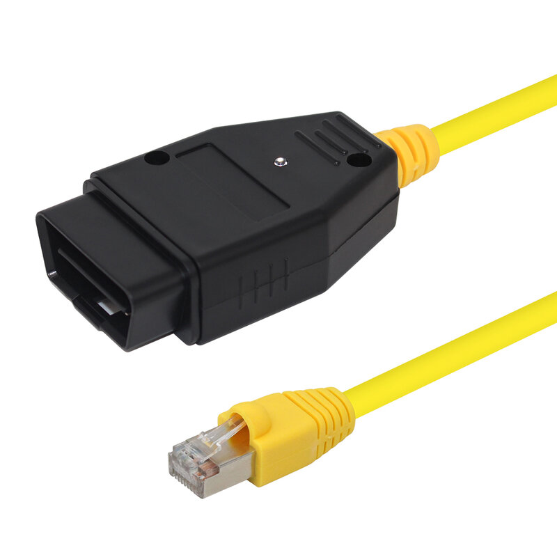 Dla BMW eses ENET Data Cable ENET Ethernet, aby interfejs OBD E-SYS kodowanie ICOM dla kodowania danych kabel diagnostyczny F-serie OBDII