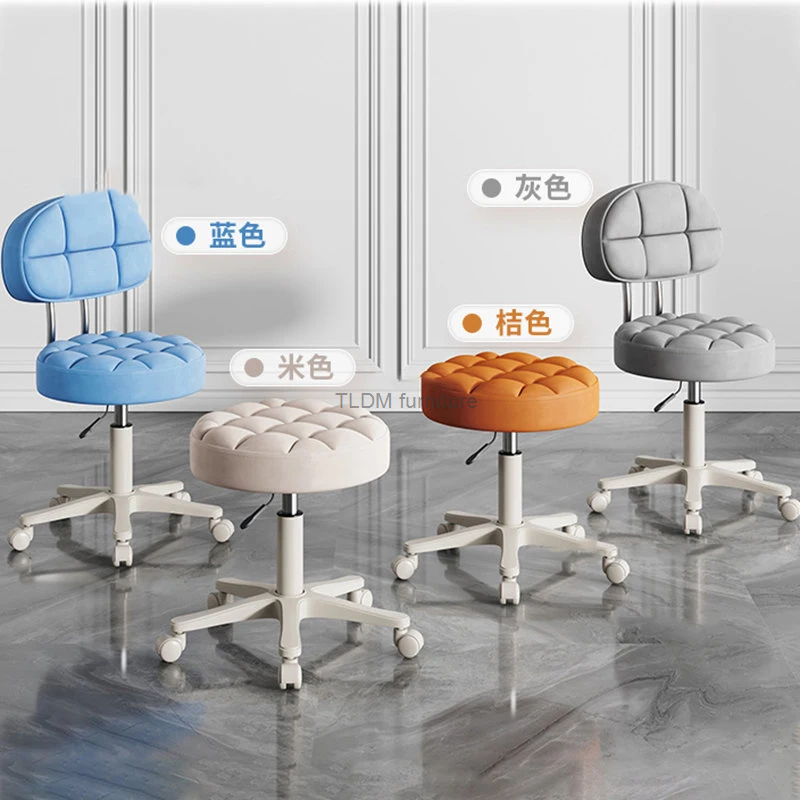 Cadeira giratória especial para salão de beleza, barbearia, fezes redondas, mobiliário moderno do salão, cadeira de maquiagem em casa