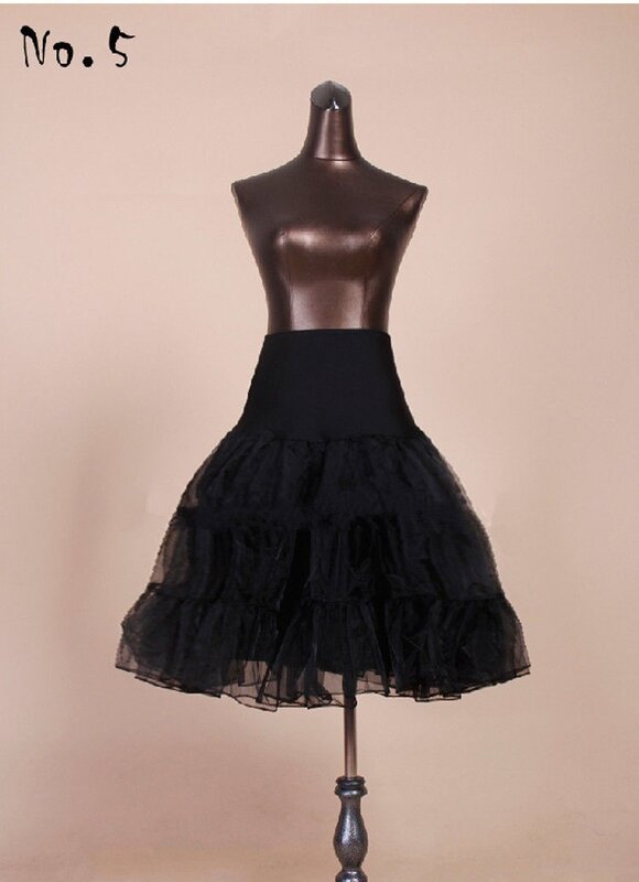 Черная трапециевидная юбка-годе для свадьбы, Нижняя юбка в стиле кринолина, женская короткая юбка