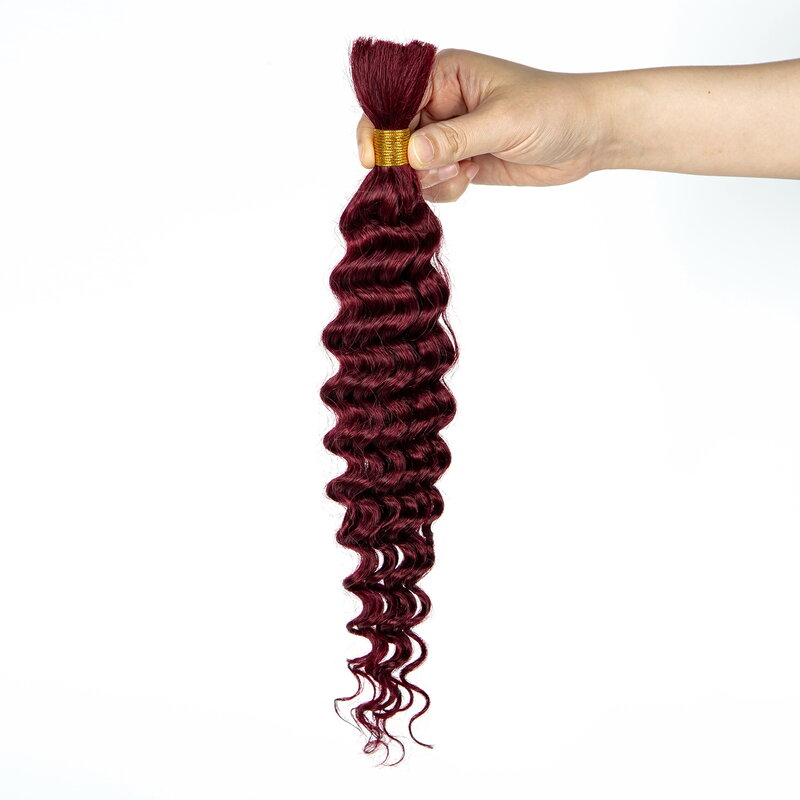 Extensões para mulheres negras, cabelo brasileiro de Remy do cabelo humano da onda profunda, 16-28in
