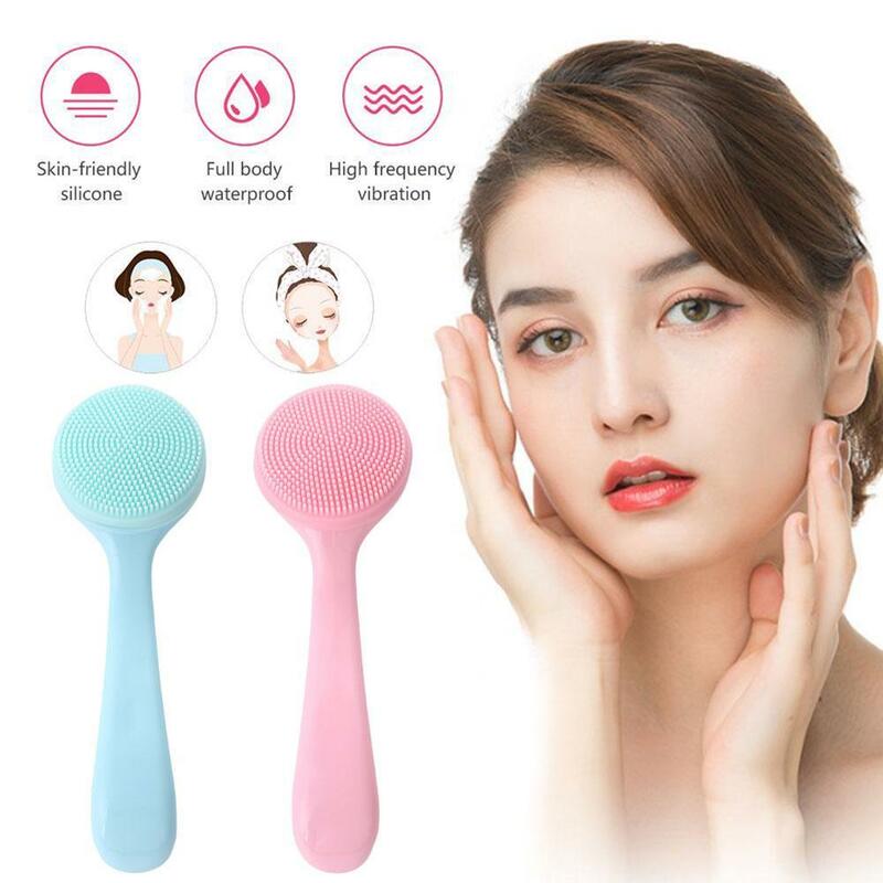 Facial Cleansing Brush Skin Care Massage For Deep Cleaning Pore Blackhead Removing Scrub Gentle Exfoliating Cleaning Tool G7T9