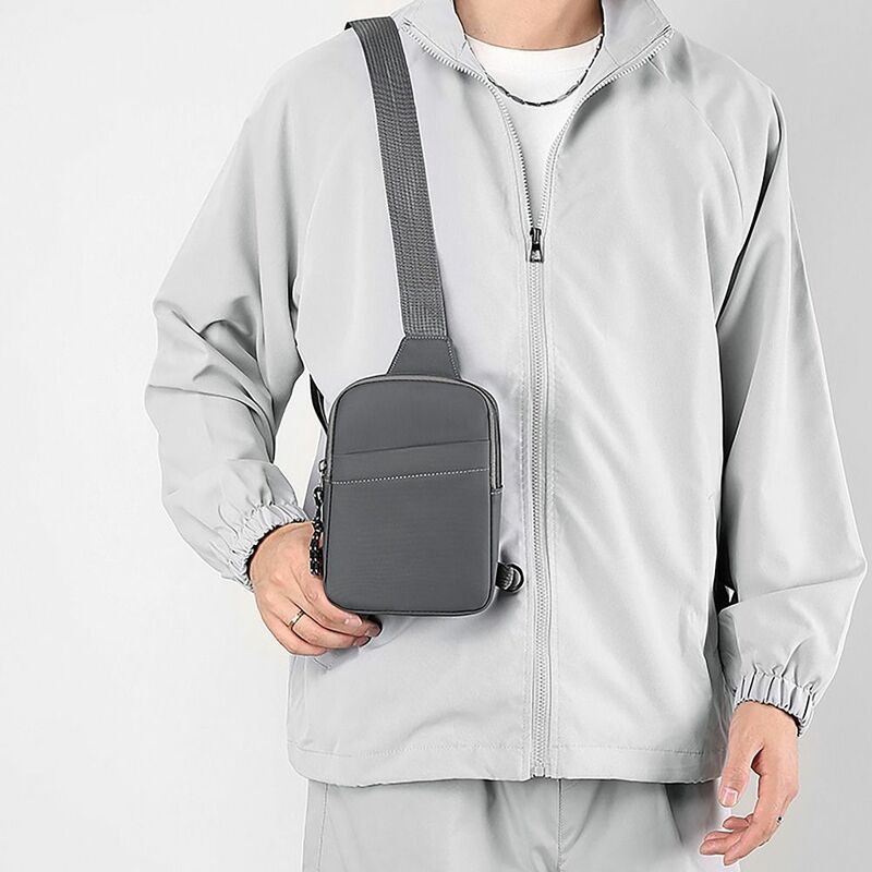 Tas dada kapasitas besar, tas dada trendi Multi fungsi anti aus, anti air, Tas Pinggang olahraga luar ruangan