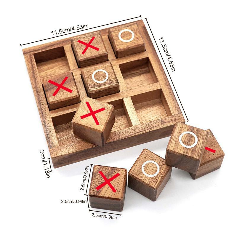 Xo Hout Board Game Toy Leisure Ouder-kind Interactie Game Board Schaken Ontwikkelen Intelligente Puzzel Spel Educatief Speelgoed