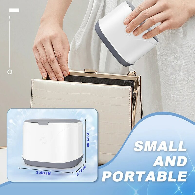 KUNPHY 46KHz detergente ad ultrasuoni 220ML lavatrice ad ultrasuoni multifunzione gioielli occhiali guarda protesi bagno per la pulizia