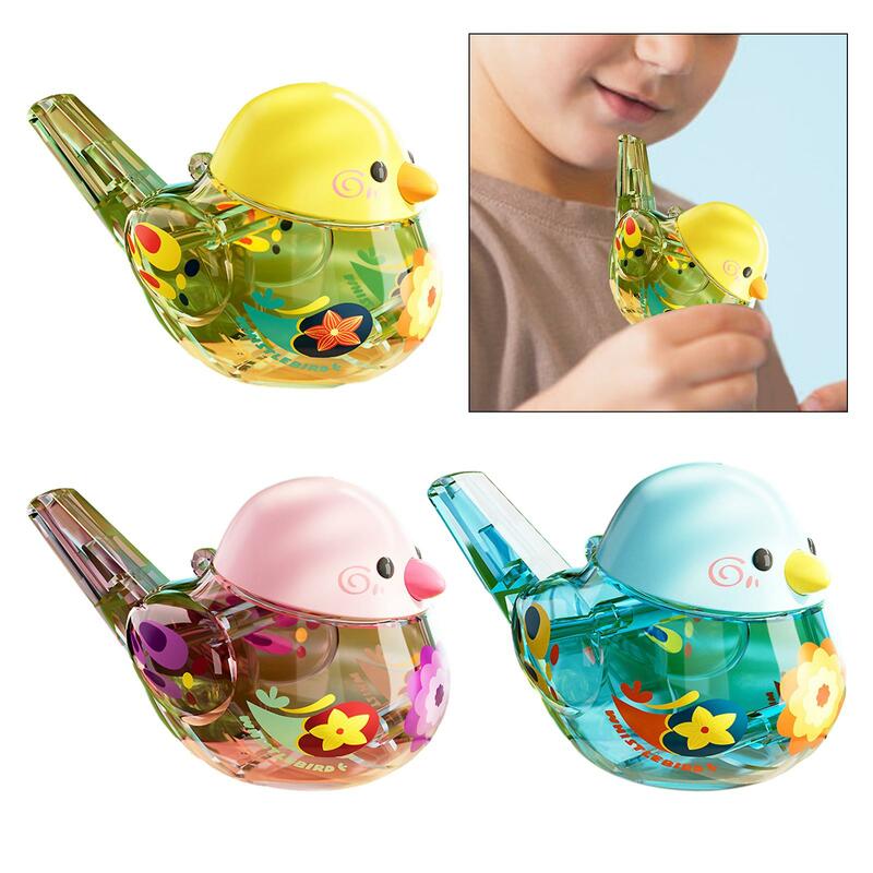 Water Whistle Early Educational Toy Transparent Adorable Easter Gift Party Favor Water Whistle for Children Kids Teens