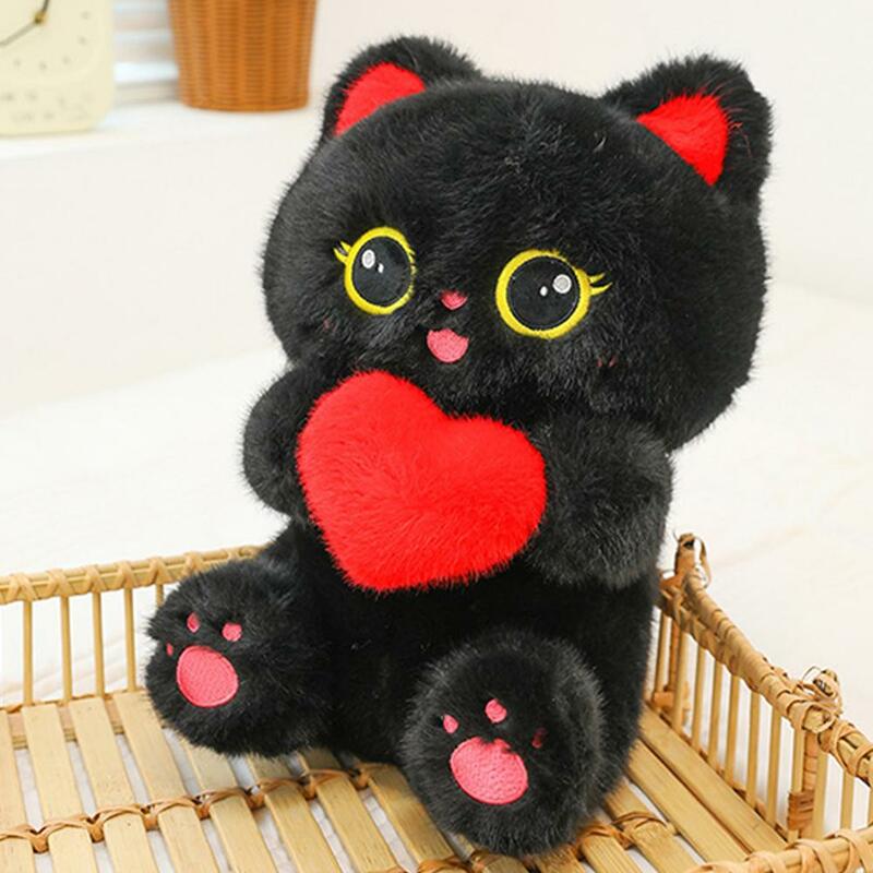 귀여운 고양이 인형, 작은 검은 고양이 봉제 장난감, 고백 선물, 수면 베개 봉제 인형, 어린이 생일, M1L1, 40/50 cm
