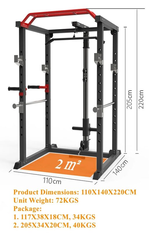 Fitness Body Building sollevamento pesi attrezzatura per il Fitness regolabile multifunzionale Power Squat Rack Smith Machine