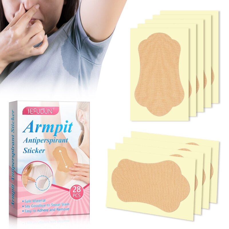 Almofada prevenção absorvente antitranspiração descartável 28 unidades para mulheres e homens