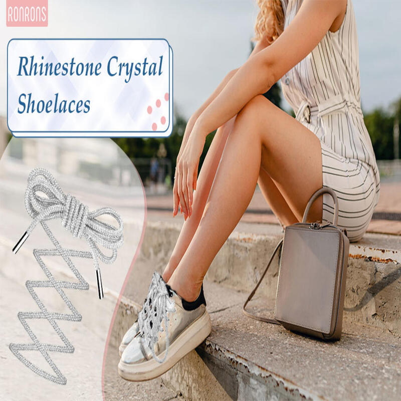 1PC Rhinestone Shoelaces Rainbow Crystal Diamond Sneakers Shoe Laces DIY Trouser Hoodie Dress Belt Chain Rope Shoes Accessorie