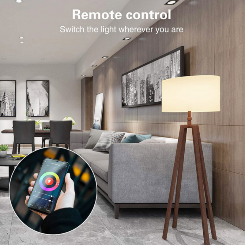 8 sztuk E27 żarówka 15W WiFi inteligentna żarówka CozyLife LED inteligentna lampa współpracuje z Alexa Google Home Yandex Alice 85-265V RGBCW możliwość przyciemniania