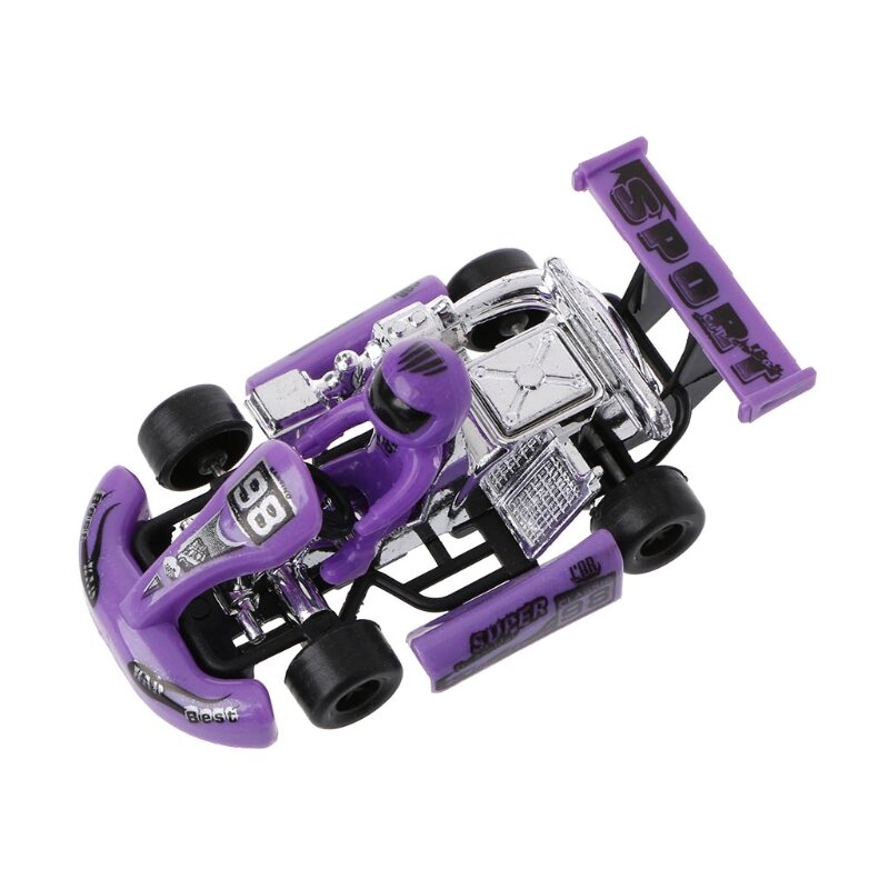 Modello auto in lega Go-Kart gioco corse veicolo motore in plastica tirare indietro giocattolo Dropship