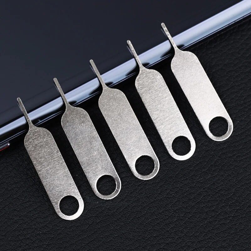 100/10Pcs Sim Card Tray Eject Pin Key Tool Stainless Steel Open Needle for Smartphone SimCard Tray Pin Mobile Repair Tool