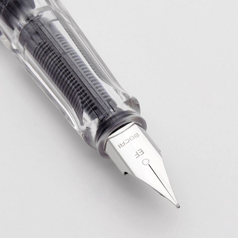 EF Set pena tinta dapat diganti, perlengkapan alat tulis kantor sekolah bisnis menulis siswa 0.38mm isi ulang