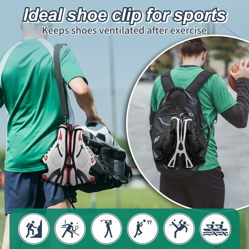 Shoe Holster for Carrying Shoes on Bag, Shoes Holder for Backpack Shoe Clips