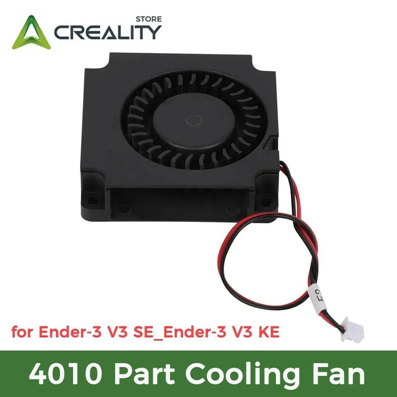 Creality Original 4010 partie ventilateur de refroidissement pour Ender-3 V3 SE_Ender-3 V3 KE accessoires d'imprimante 3D pièce de ventilateur d'imprimante 3D Super refroidissement