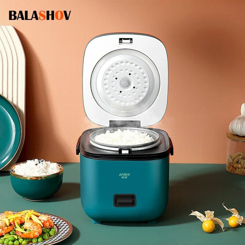 Mini fogão de arroz elétrico multifuncional, Máquina de cozinhar pequena do agregado familiar, Antiaderente, Fazer mingau e sopa, Único