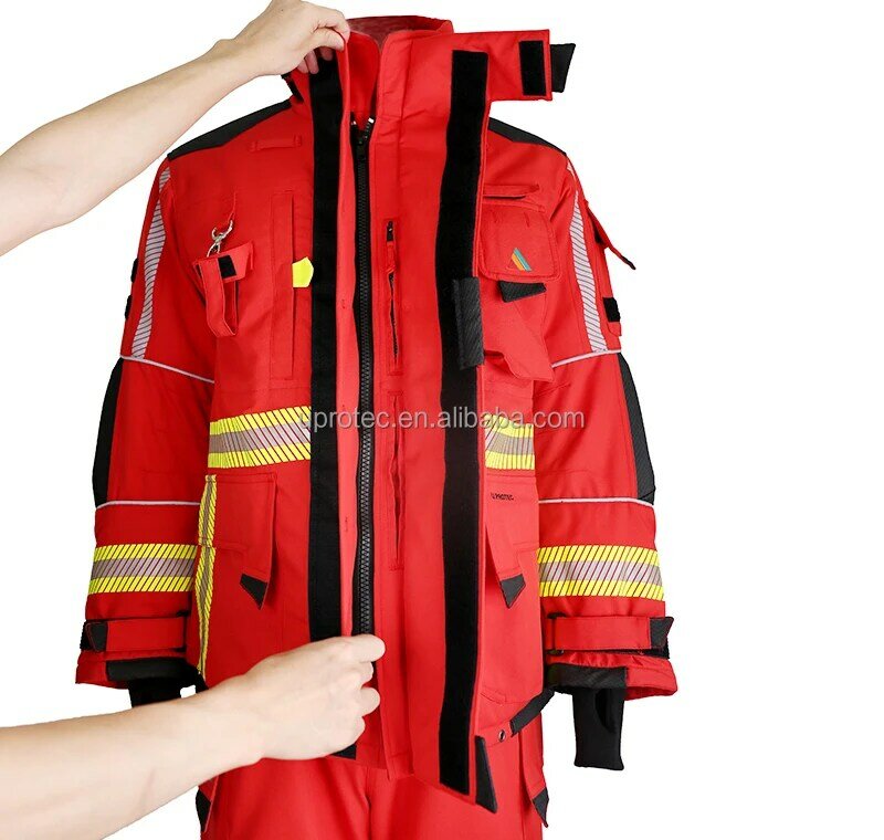 Nowy model EN469 kombinezon strażaka z kurtką i spodniami