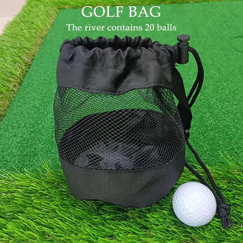 Golf Ball Bags Special Black Golf Storage Bag Can Hold Drawstring Mesh Container Golf Ball Golf Ball Nylon F3I3