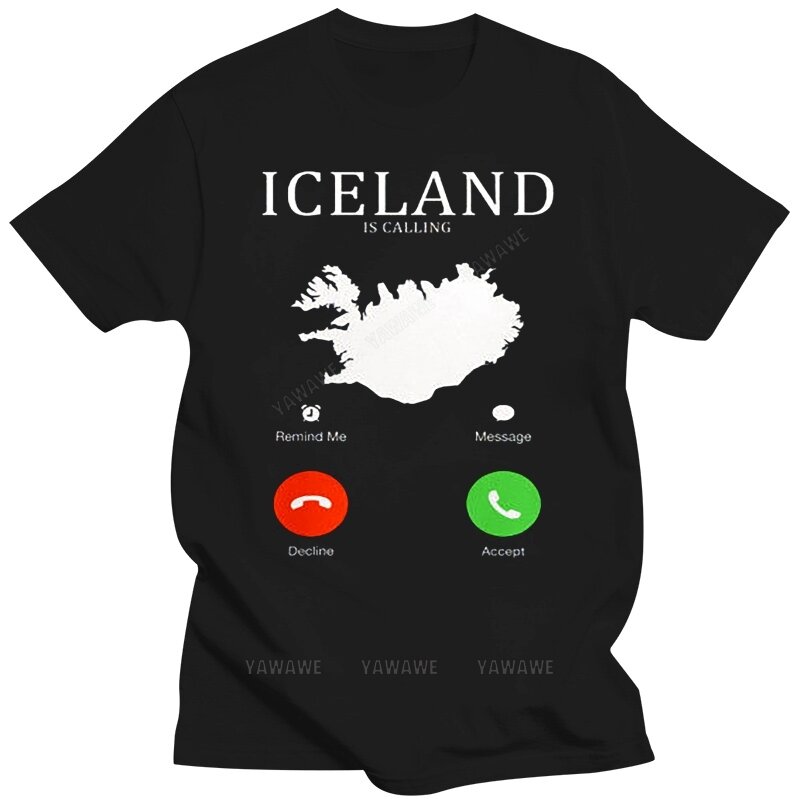 Black t shirt for male summer brand tee-shirt Hot Sale Fashion Iceland Is Calling 003 - Standard Women's T-Shirt Tee Shirt