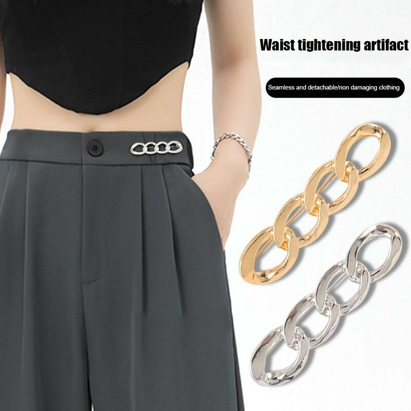 Detachable Metal Pins Fastener Pants Pin Retractable Button Sewing-free Buckles For Jeans Perfect Fit Reduce Waist Y9b0