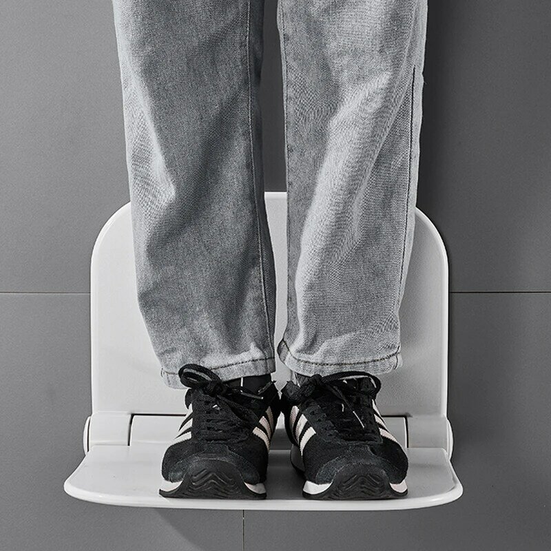 Mobília do banheiro dobrável ultra fino parede pendurado chuveiro retrátil cadeira multifuncional varanda sapato toalete mudando fezes