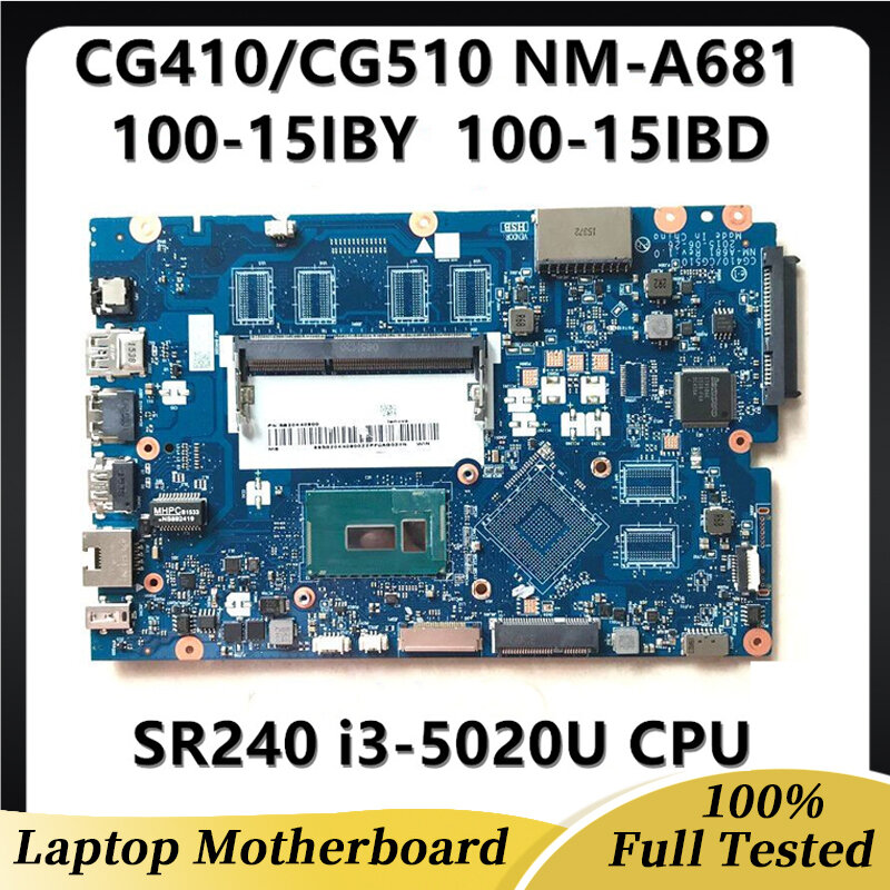 Placa base de CN-0D3TCJ 0D3TCJ D3TCJ para DELL Latitude 5490, placa base de ordenador portátil DDM70 LA-F401P W/SR3L8 I7-8650U CPU 100%, probada completamente