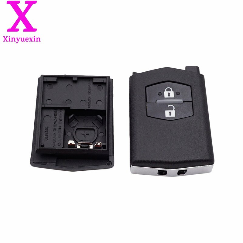 Xinyuexin guscio chiave per auto per Mazda 3 5 6 2 3 pulsanti portachiavi a distanza pieghevole Flip custodia in plastica lama non tagliata accessori per auto