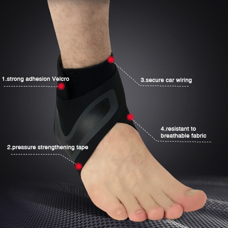 Sport Knöchel stütze elastisch hoch schützen Schutz band Sicherheit laufen Basketball Fitness Fuß Ferse Wrap Bandage Bein Ärmel