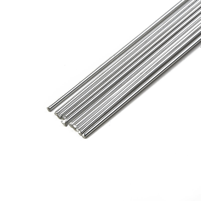 10 szt. Aluminiowych prętów spawalniczych lutowanie drutem łatwe topienie w niskiej temperaturze wykonane z materiału aluminiowego, nietoksyczne odporne na rdzenie