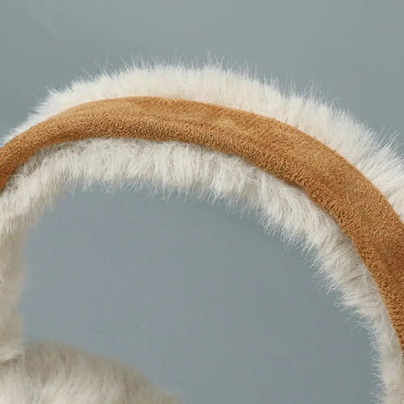 Dobrável Plush Ear Cover Cap, Suave Suede Earmuffs, Dobráveis Ear Warmers, Windproof Earmuffs Inverno