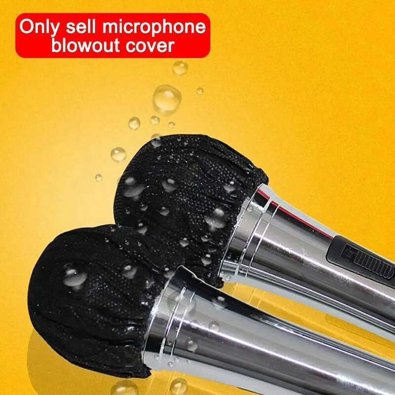 Ultra Thin Microphone Sleeve Disposable Non-woven Fabric  U-shaped O-shaped Wheat Cover  KTV Microphone Sleeve Anti Spray