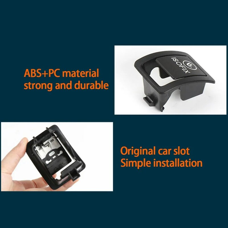 Switch Cover ISOFIX Cover Truck Auto Car Accessories Black Parts Replacements 16.6 G 63 * 48 * 40mm A2059200513