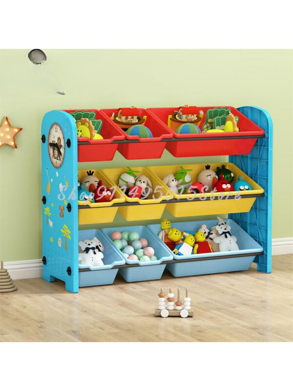 Children's Toy Storage Rack Baby Bookshelf Toy Storage Rack Multi-layer Kindergarten Storage Cabinet