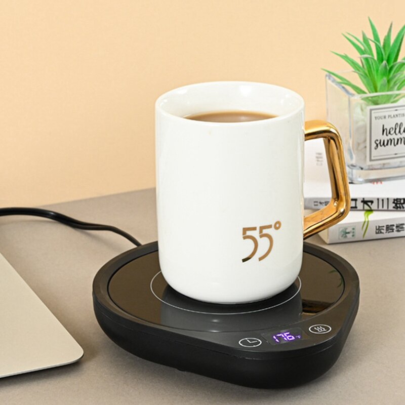 Upgrade Coffee Warmer e Cup Warmer para Mesa, 3 Temperatura Configurações, Plug UE