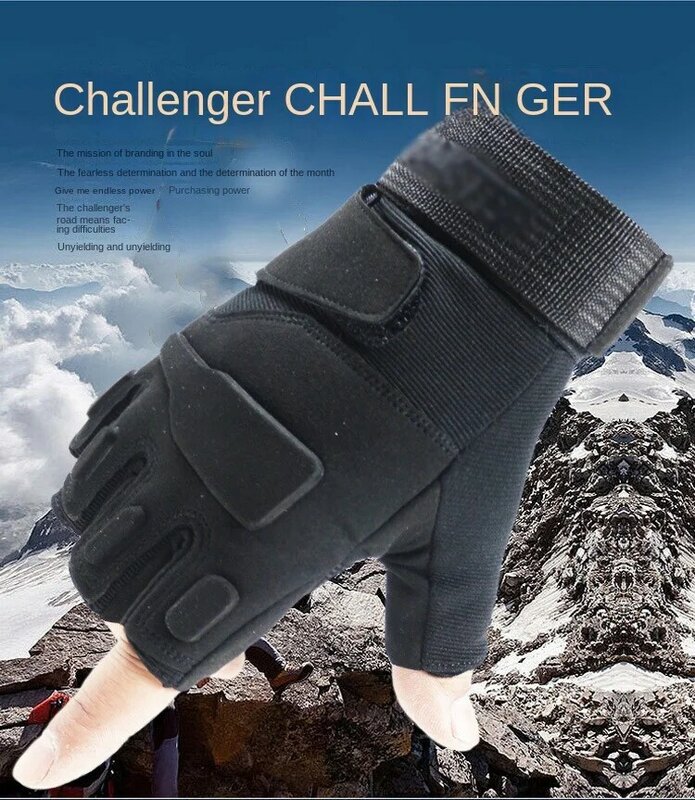 Half-finger Tactical Gloves Cycling Gloves Four Seasons Anti-cut Anti-slip Fitness Driving Fingerless Fishing Gloves Wholesale