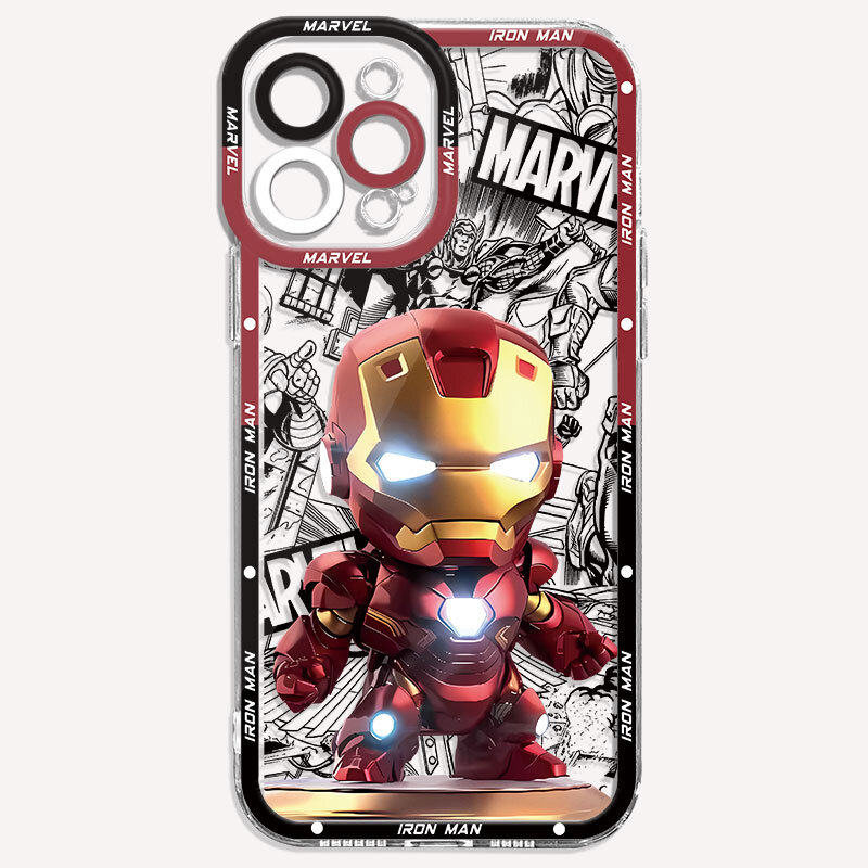 Telefoon Hoesje Voor Samsung Galaxy S22 Plus S23 Fe S21 S10 S24 Ultra S20 Fe Note 20 Ultra 10 Marvel Iron Man Sipiderman Cover