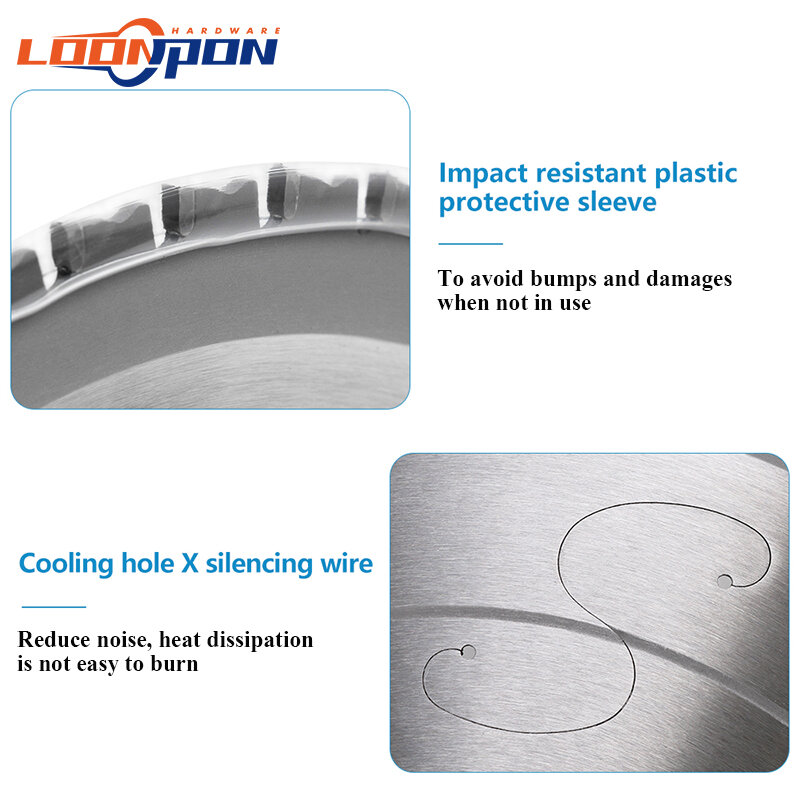 Loonpon-disco de corte de Metal, hoja de sierra Circular de carburo para acero, hierro y aluminio, 254mm, 10 pulgadas
