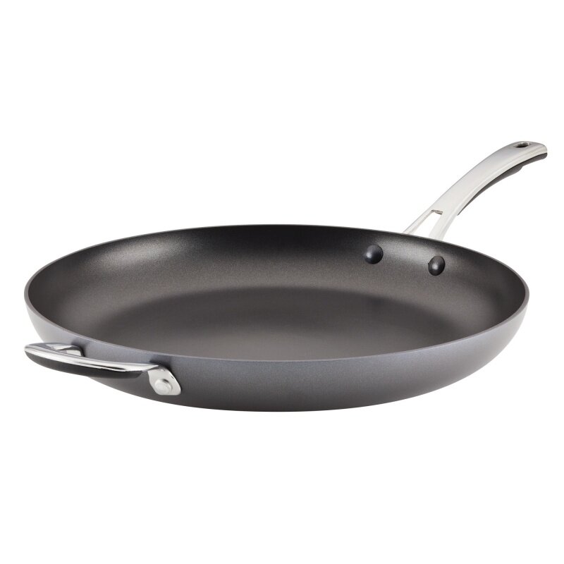 Rachael Ray Cook   Create 14" Nonstick Frying Pan with Helper Handle, Black