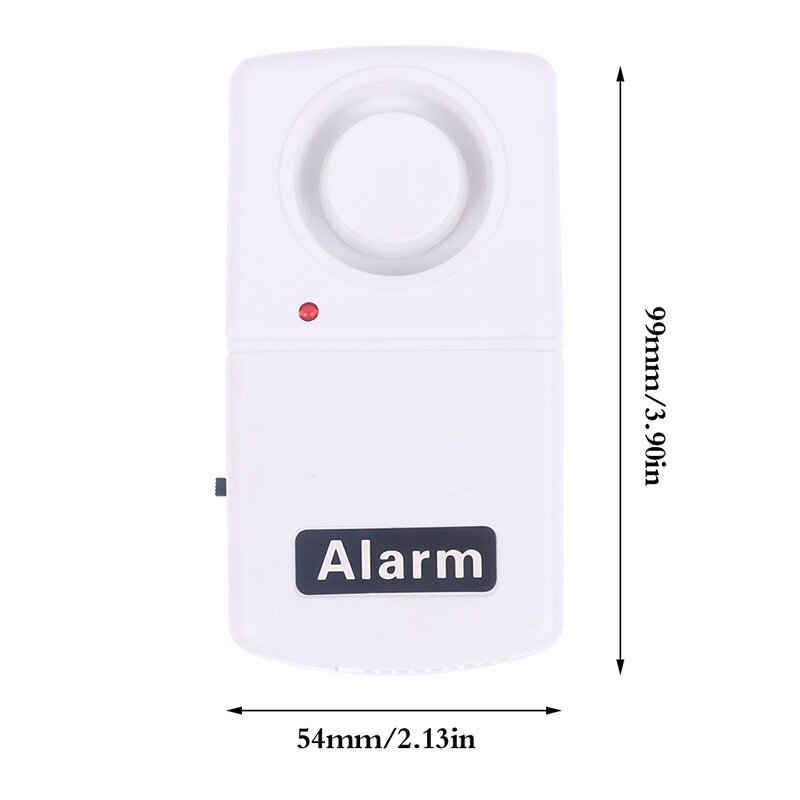 Sirena de alarma antirrobo para puerta y ventana, indicador LED de 120dB, Detector de vibración para el hogar