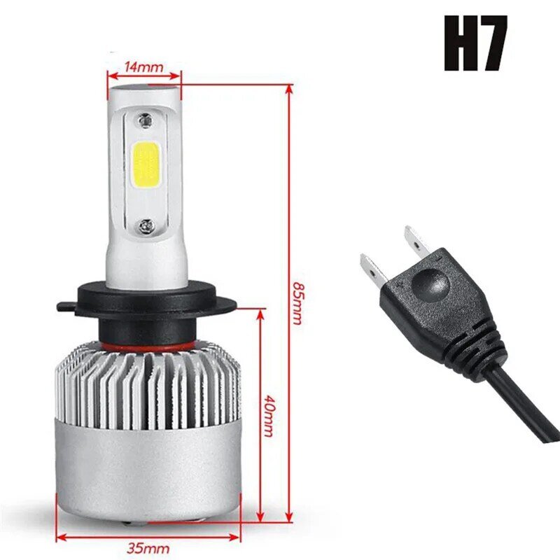 2 pcs h4 h7 h11 led auto scheinwerfer lampe ip68 wasserdicht 12v high light 6000k scheinwerfer autozubehör für auto suv rv