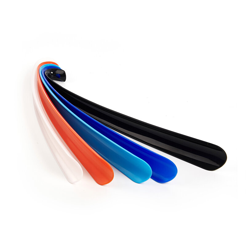 1PCS Plastic Long Shoehorn With Curved Hook Design Durable Lasting Portable Comfortable Slip Handle Shoes Lifter