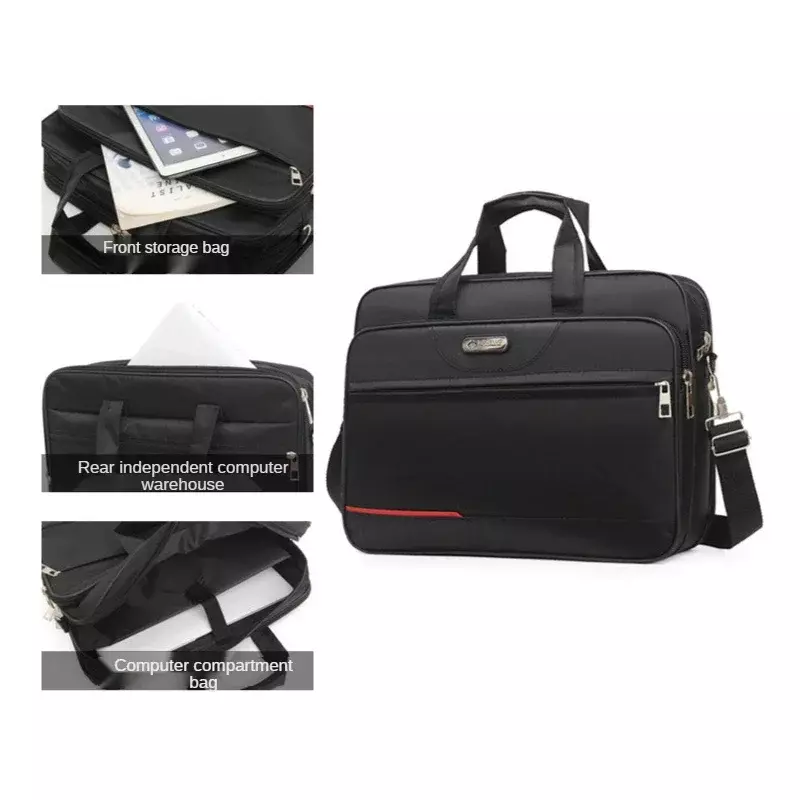 High-capacity Briefcase Business Document Information Storage Bags Weekend Travel Laptop Protection Organize Handbag Accessories
