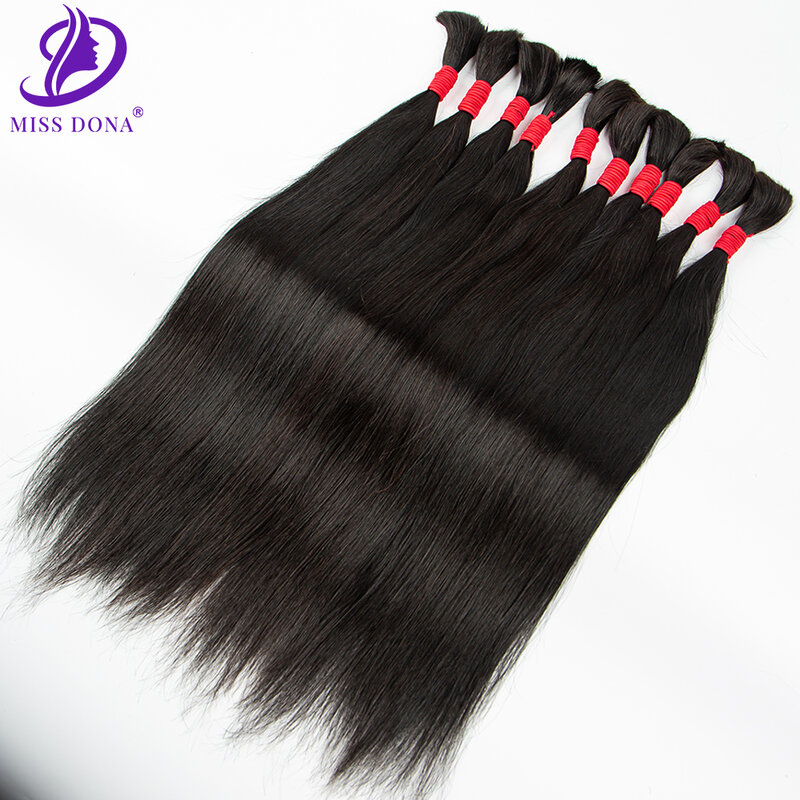 Natural color Hair Extension Weaving Straight Human Hair Bundles No Weft Bundles For Women