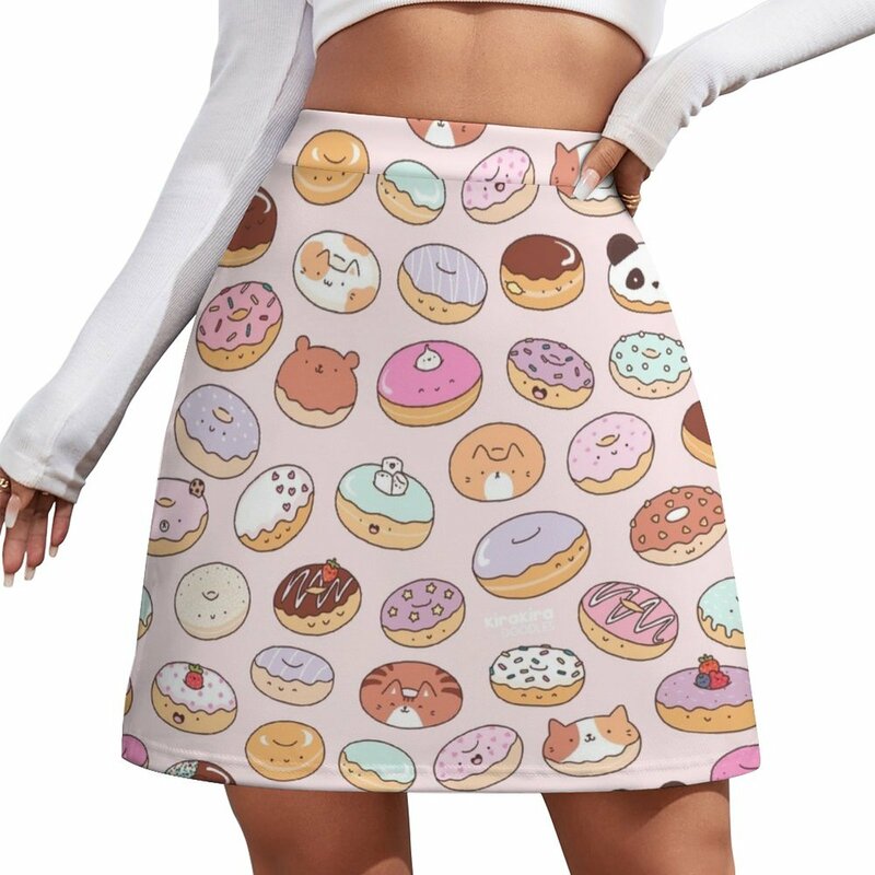 Mmm. 도넛! 여성용 미니 스커트, 짧은 스커트